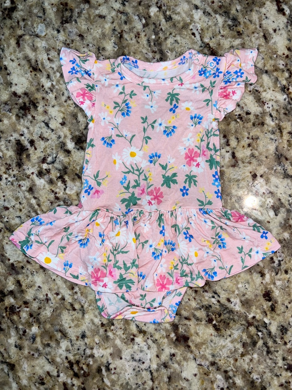 Posh Peanut Floral Twirl Bodysuit